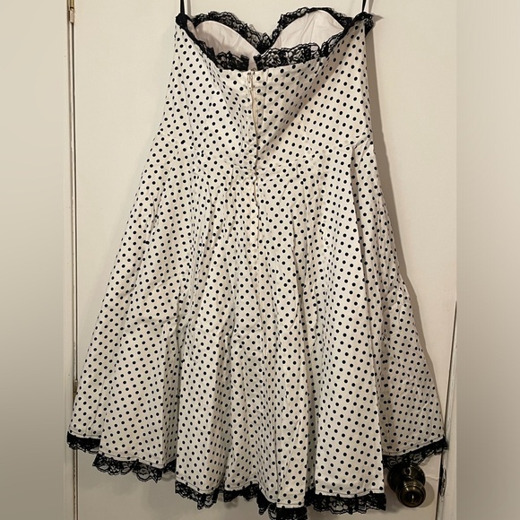 Wax Poetic Clothing XL Black and White Polkadot Sabrina - Picture 3 of 3